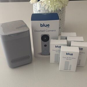 ADT Blue Doorbell Camera and Sensors - Gray and Blue